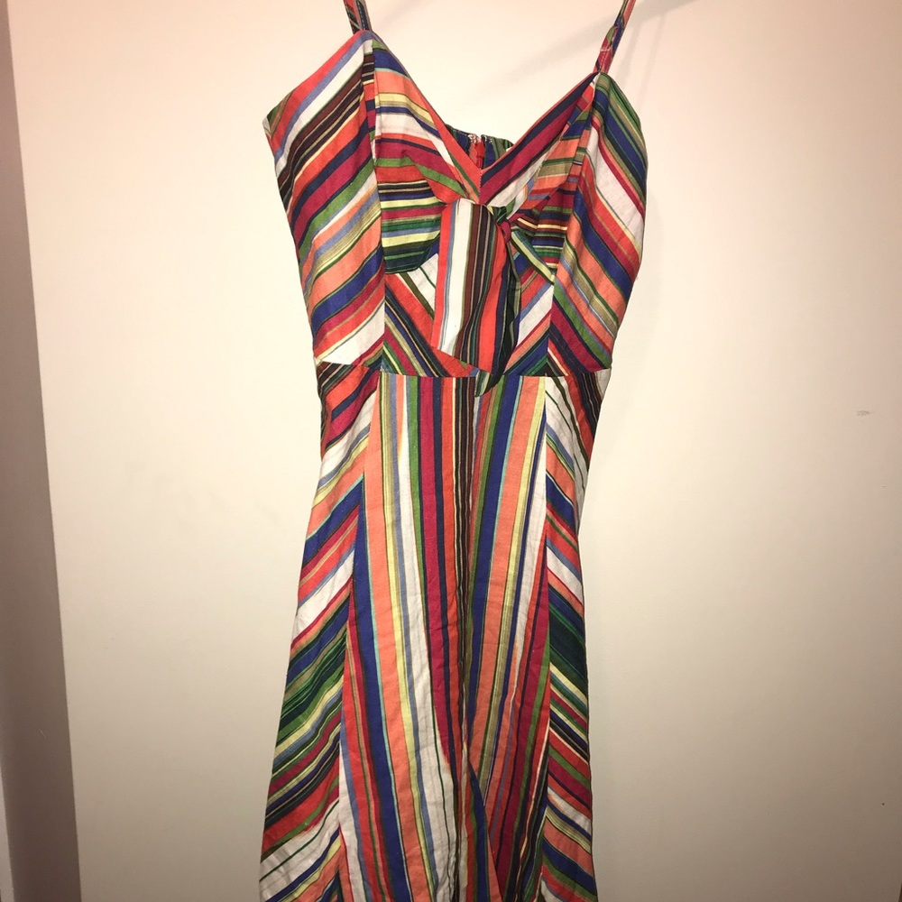 WHBM Strappy Stripe Sundress
